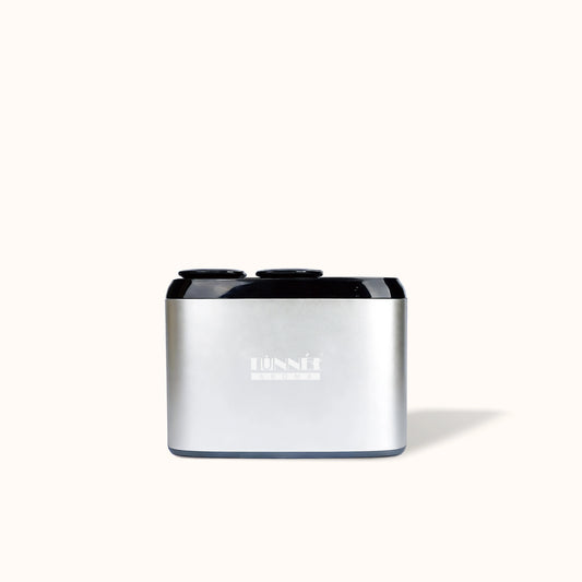 Aromatunnel 100ml Bluetooth Dual-Core Essential Oil Diffuser, 4000mAh Battery-Powered Nebulizing Diffuser for Office & Travel