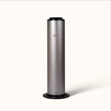 K031 500ml Tower Nebulizing Essential Oil Diffuser, Commercial-Grade Scent Diffuser for Large Spaces up to 1500m² (Black/Silver)