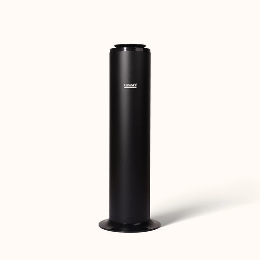 K031 500ml Tower Nebulizing Essential Oil Diffuser, Commercial-Grade Scent Diffuser for Large Spaces up to 1500m² (Black/Silver)